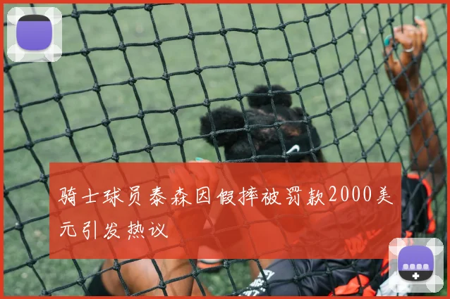 骑士球员泰森因假摔被罚款2000美元引发热议