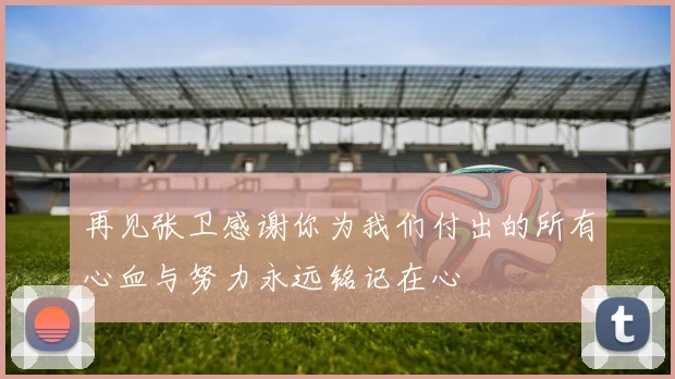 再见张卫感谢你为我们付出的所有心血与努力永远铭记在心